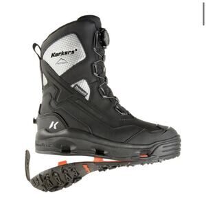 KORKERS Men’s 12 Polar Vortex 1200 With SnowTrac Sole Black/Silver Boot OB9920BK